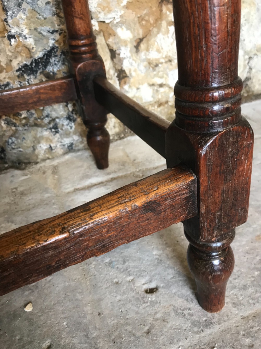 Large Welsh Oak Stool View IV