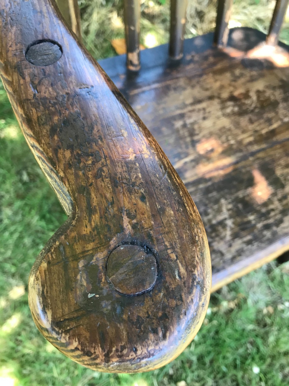 Antique primitive chair View VI