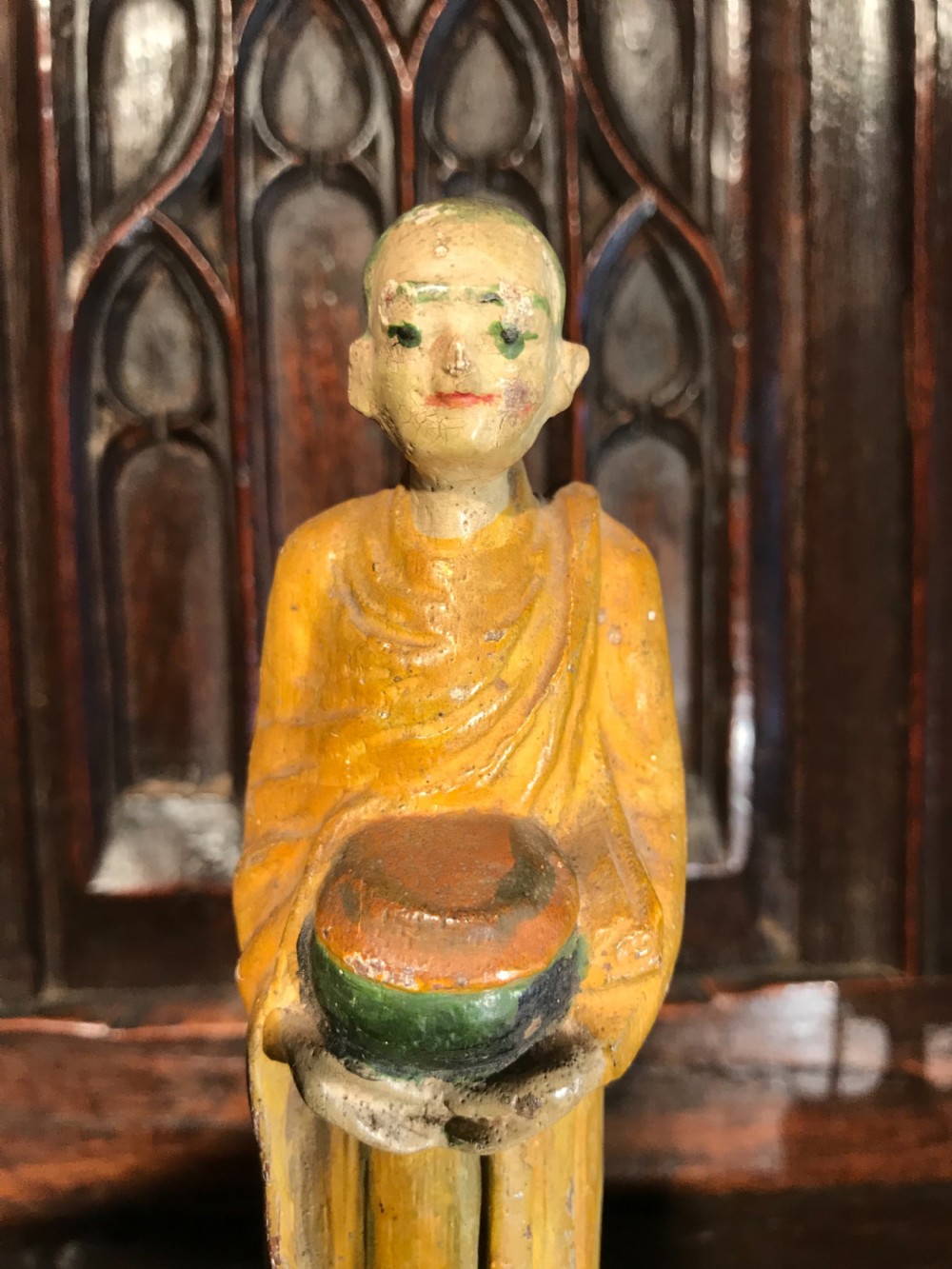Antique carved wood figures View IV