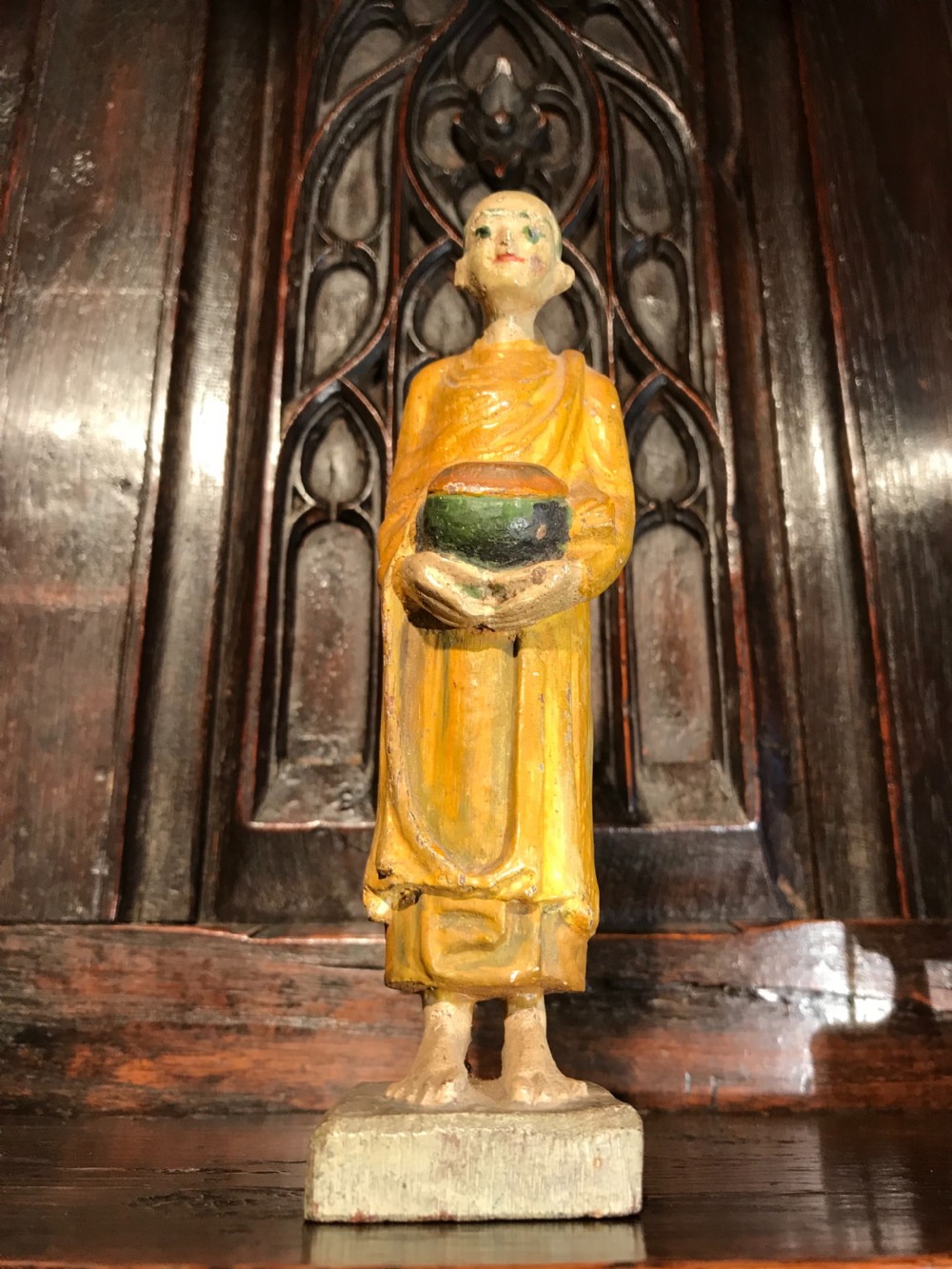 Antique carved wood figures View VI