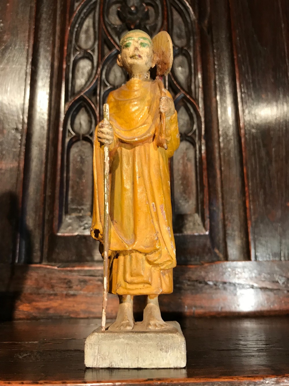 Antique carved wood figures View VII