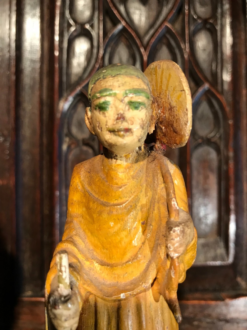 Antique carved wood figures View VIII