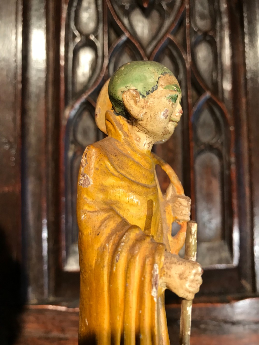 Antique carved wood figures View IX