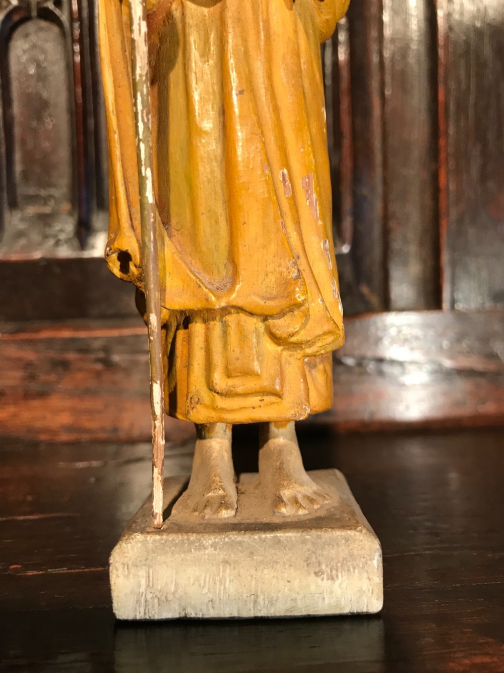 Antique carved wood figures View XII