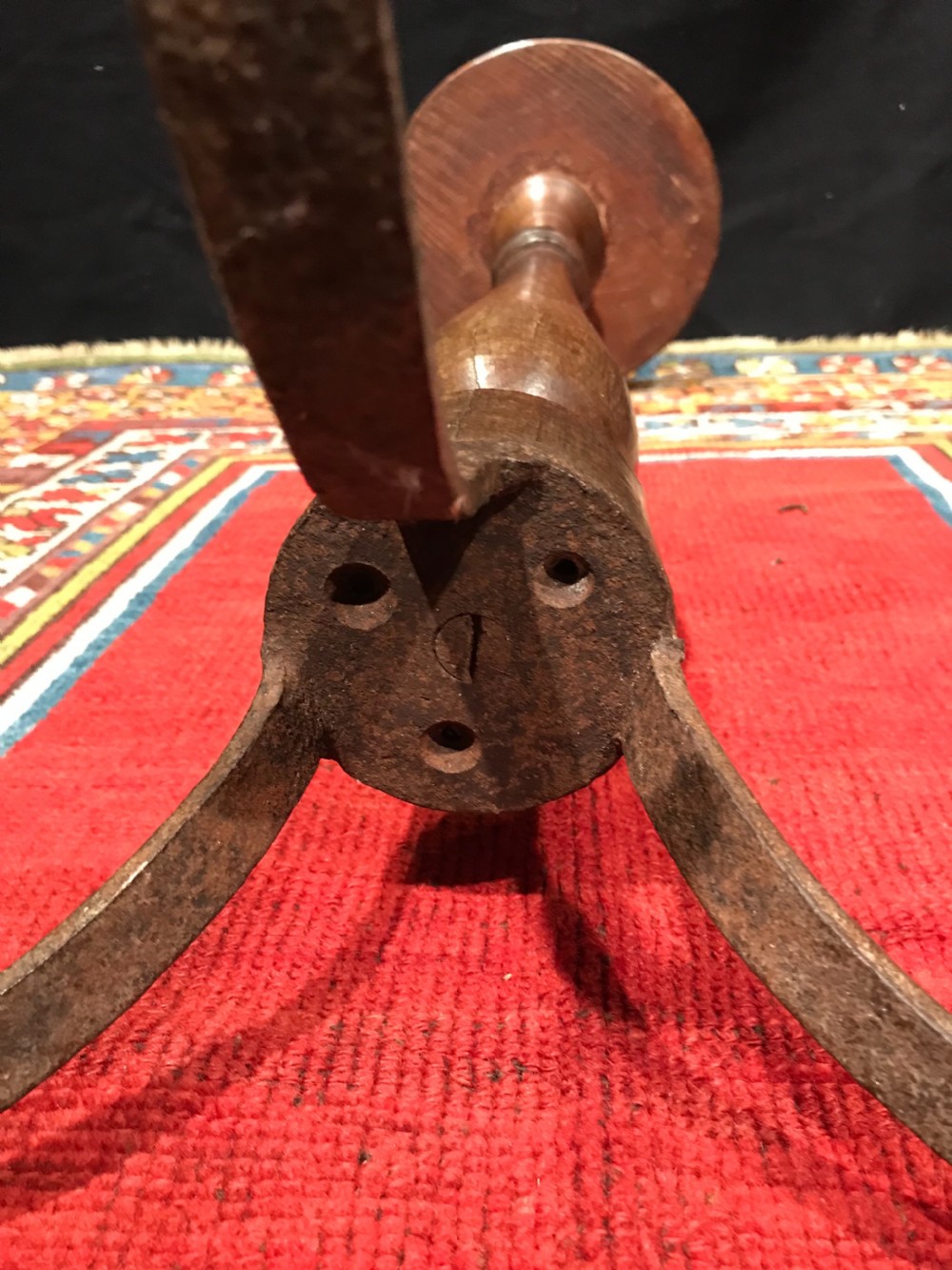 Primitive Antique Candlestand  View X