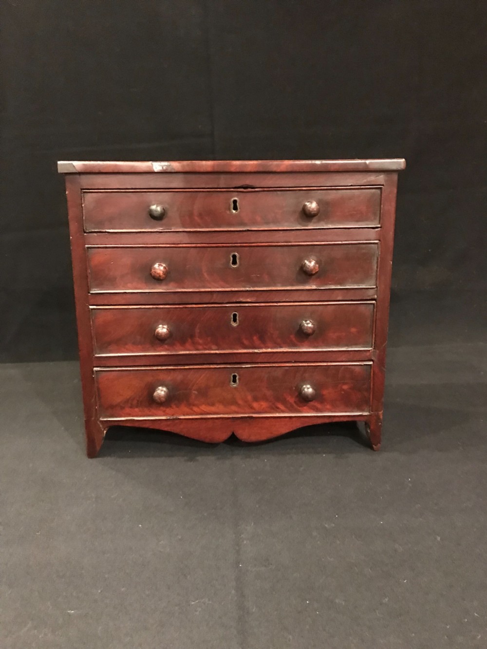 Antique Tabletop Chest of Drawers  View II
