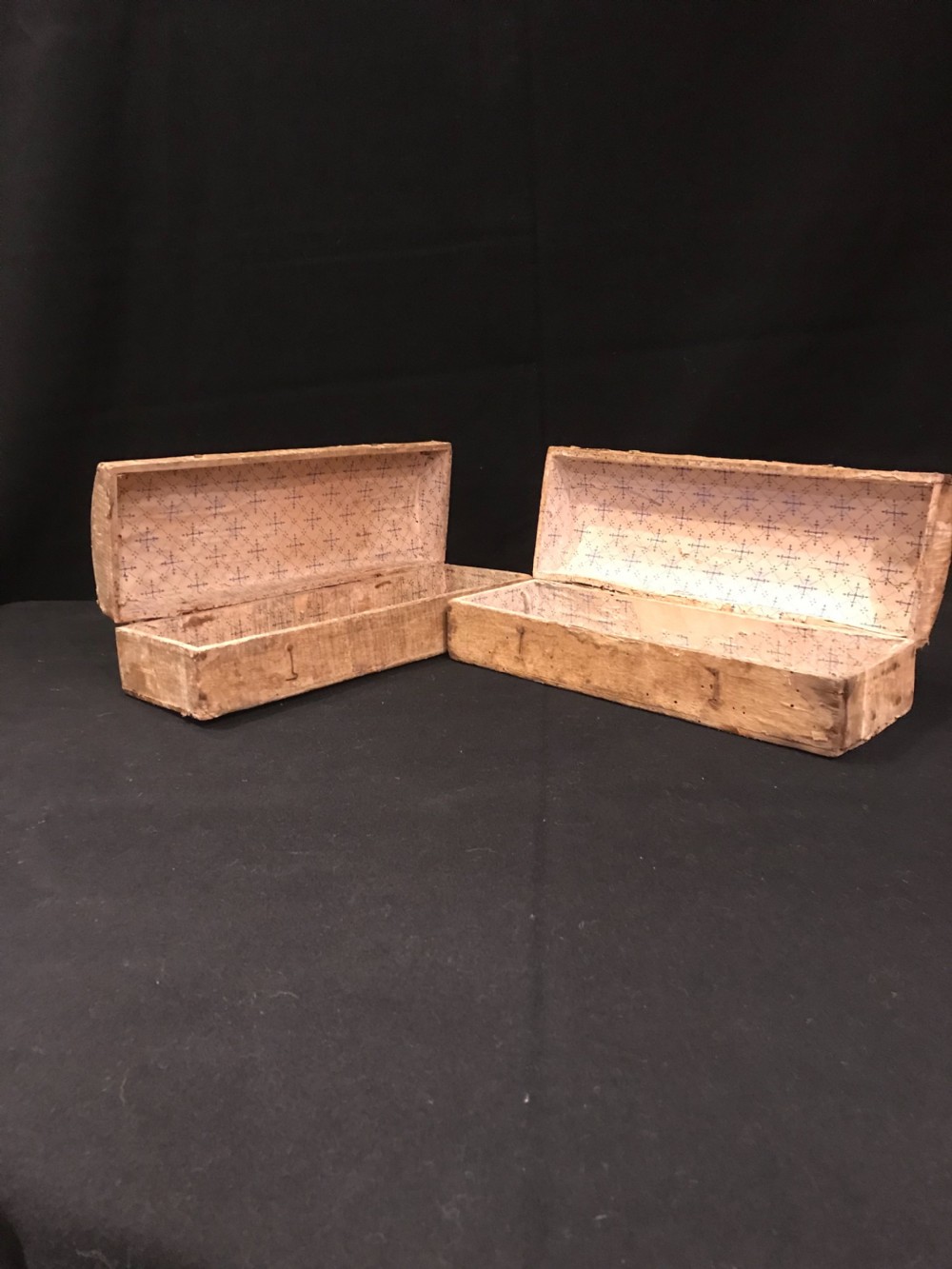 A Pair of Antique glove boxes View II