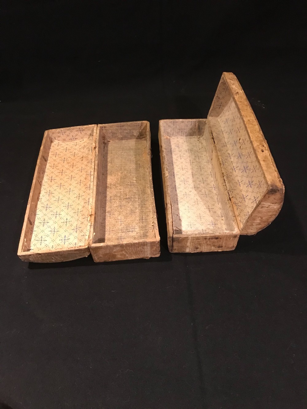 A Pair of Antique glove boxes View V