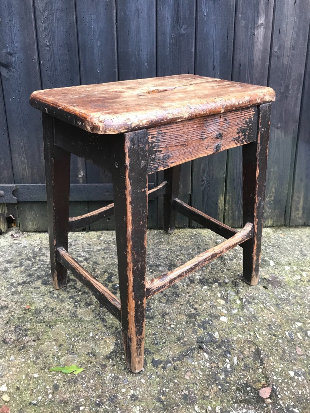 Antique Country Stool View II