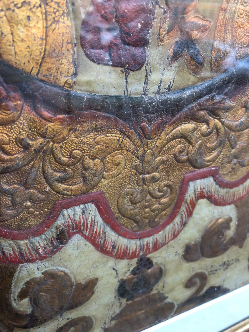 18th century Leather Panel View III