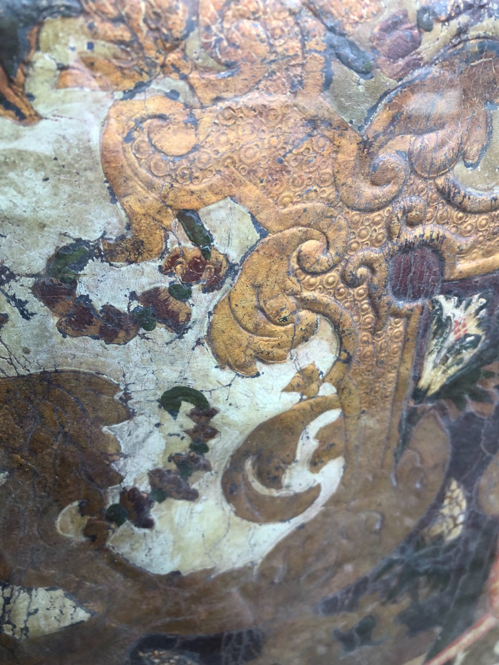 18th century Leather Panel View IV
