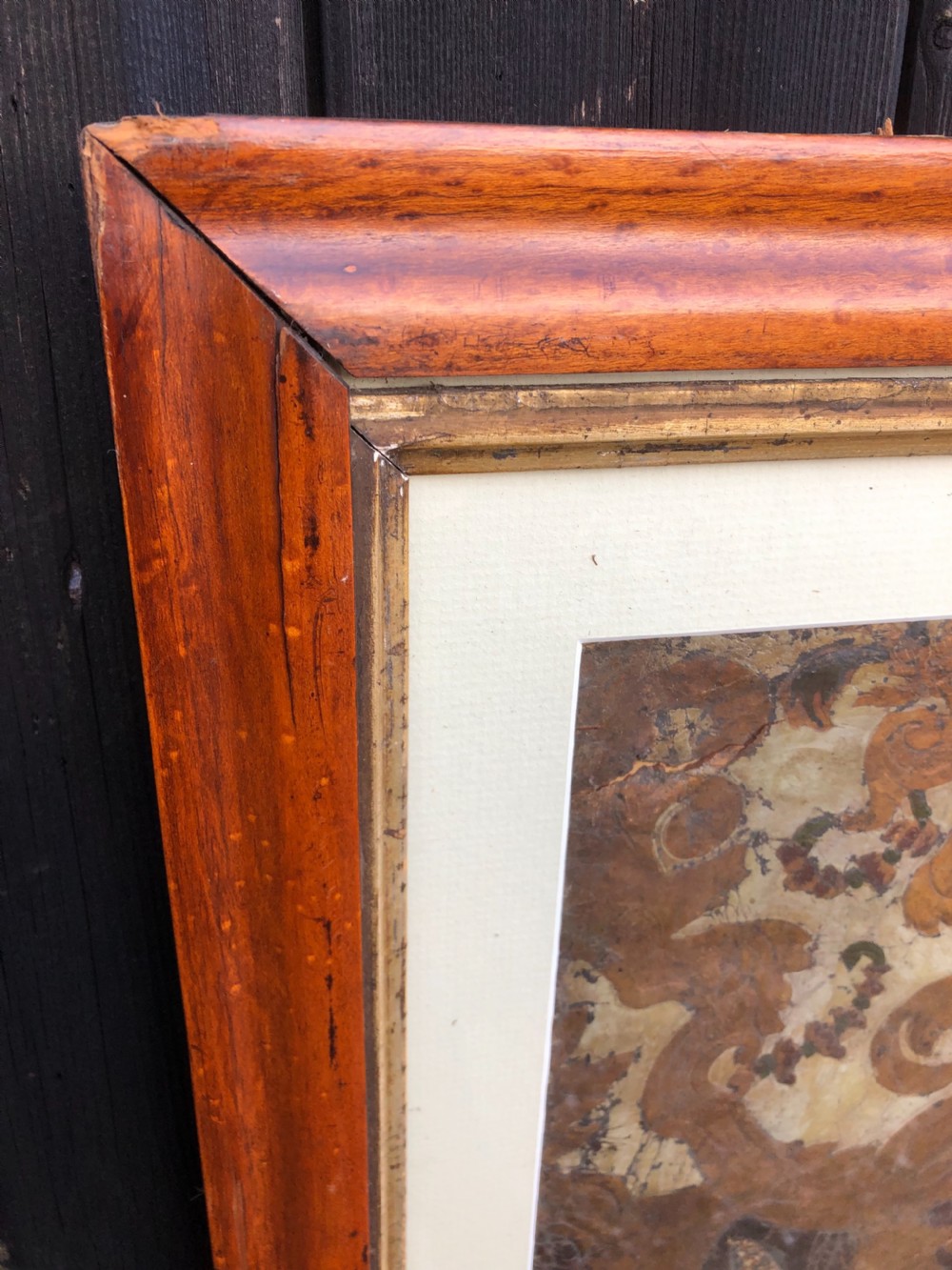 18th century Leather Panel View VI