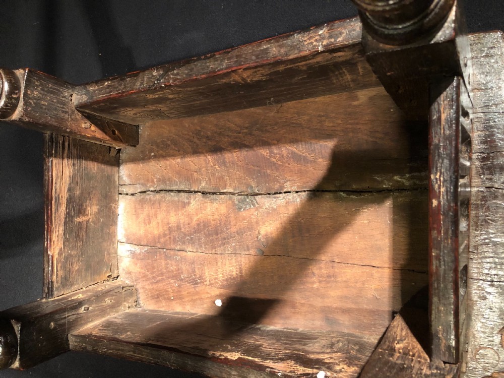 Early Oak Joint Stool  View IX
