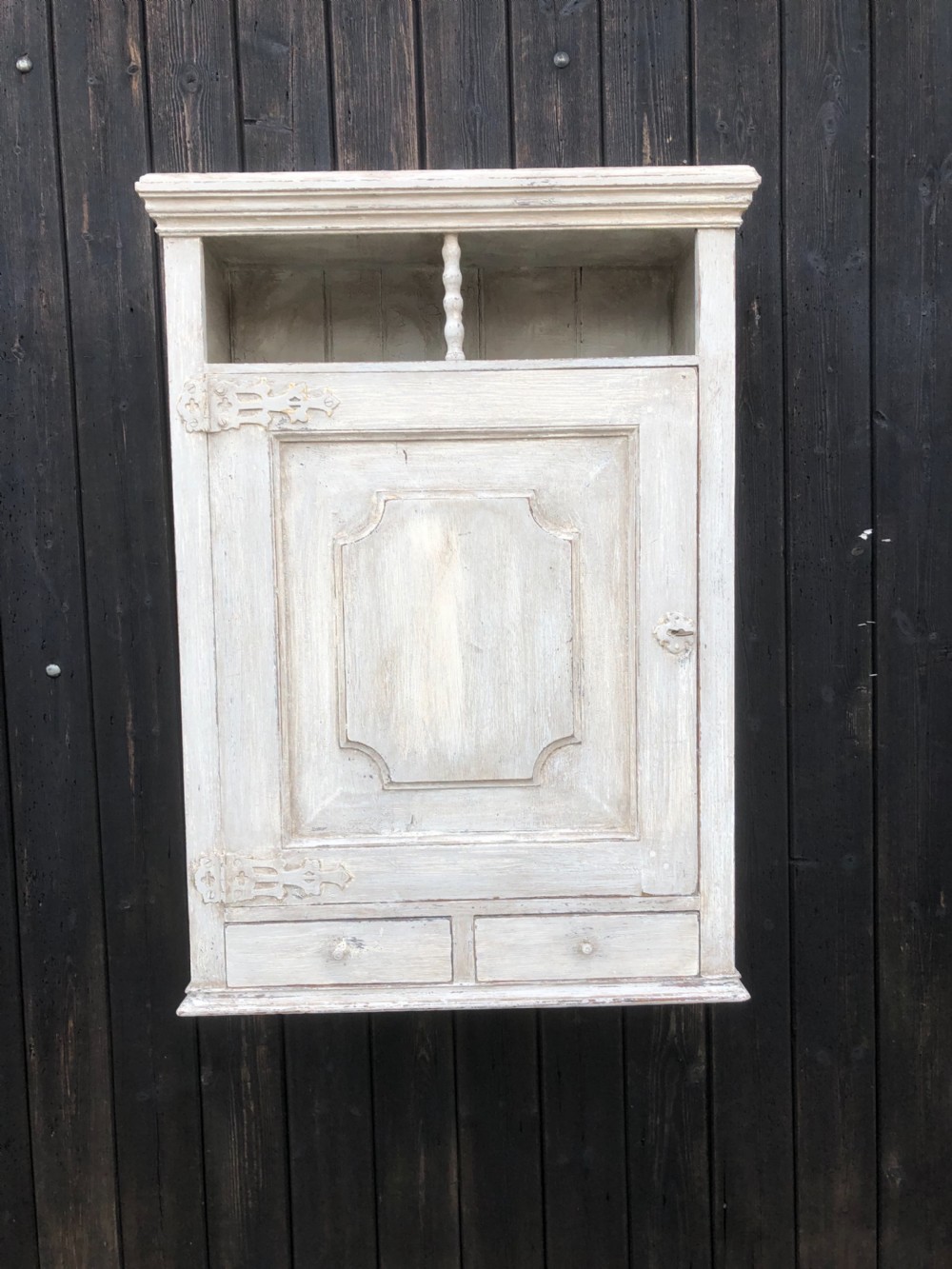 Antique Painted Wall Cupboard  View IV
