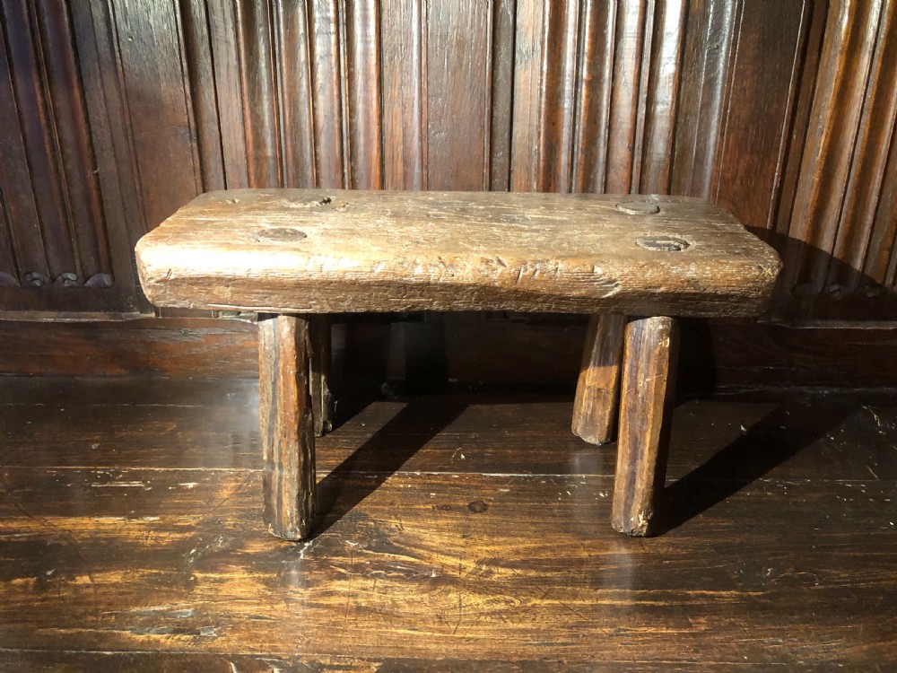Primitive Slab Top Stool  View III