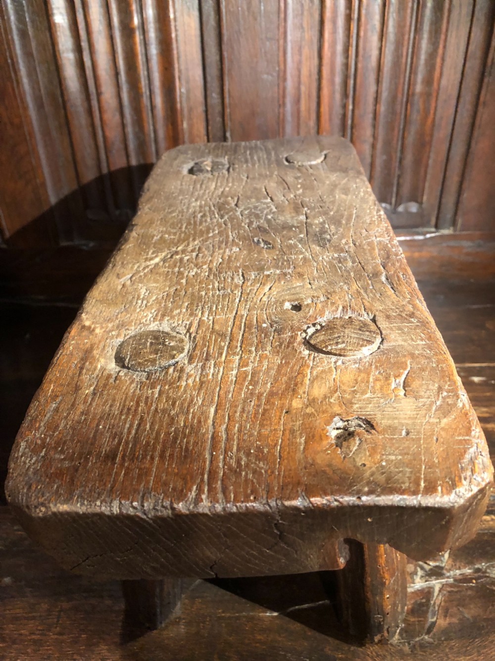 Primitive Slab Top Stool  View IX