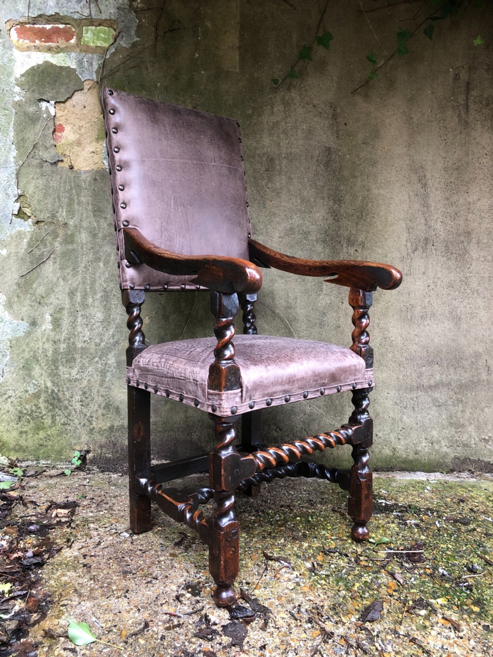 Early Oak Armchair 