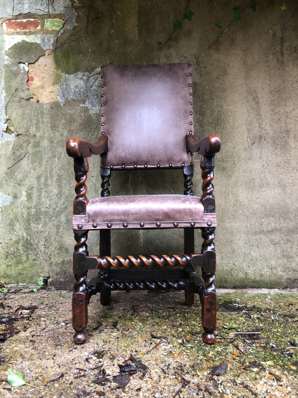 Early Oak Armchair  View II