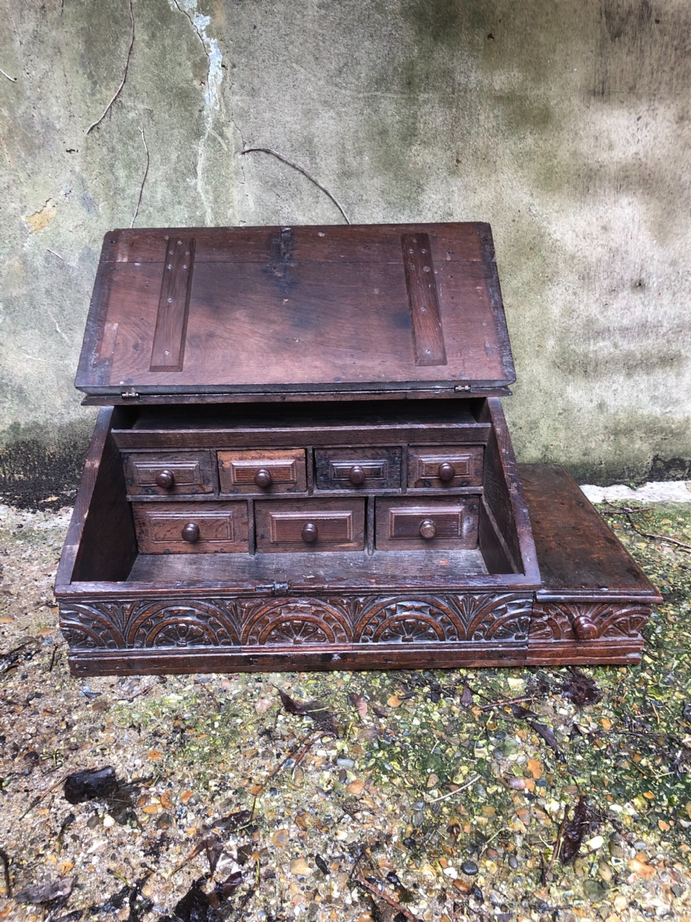 Early Oak Desk Box View IV