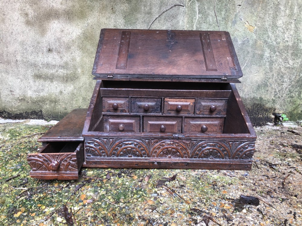 Early Oak Desk Box View VI