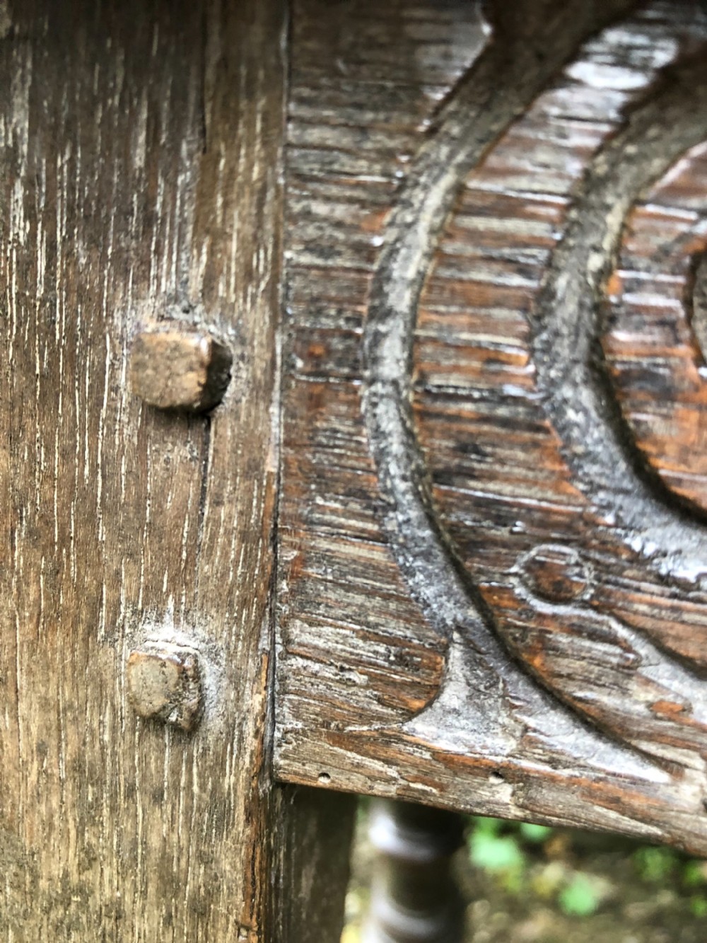 Early Oak Joint Stool  View VII