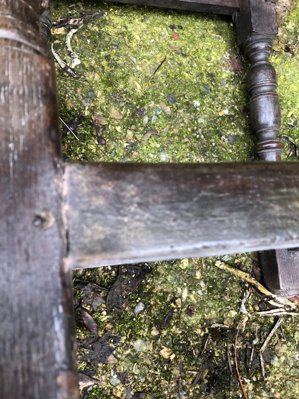 Early Oak Joint Stool  View IX