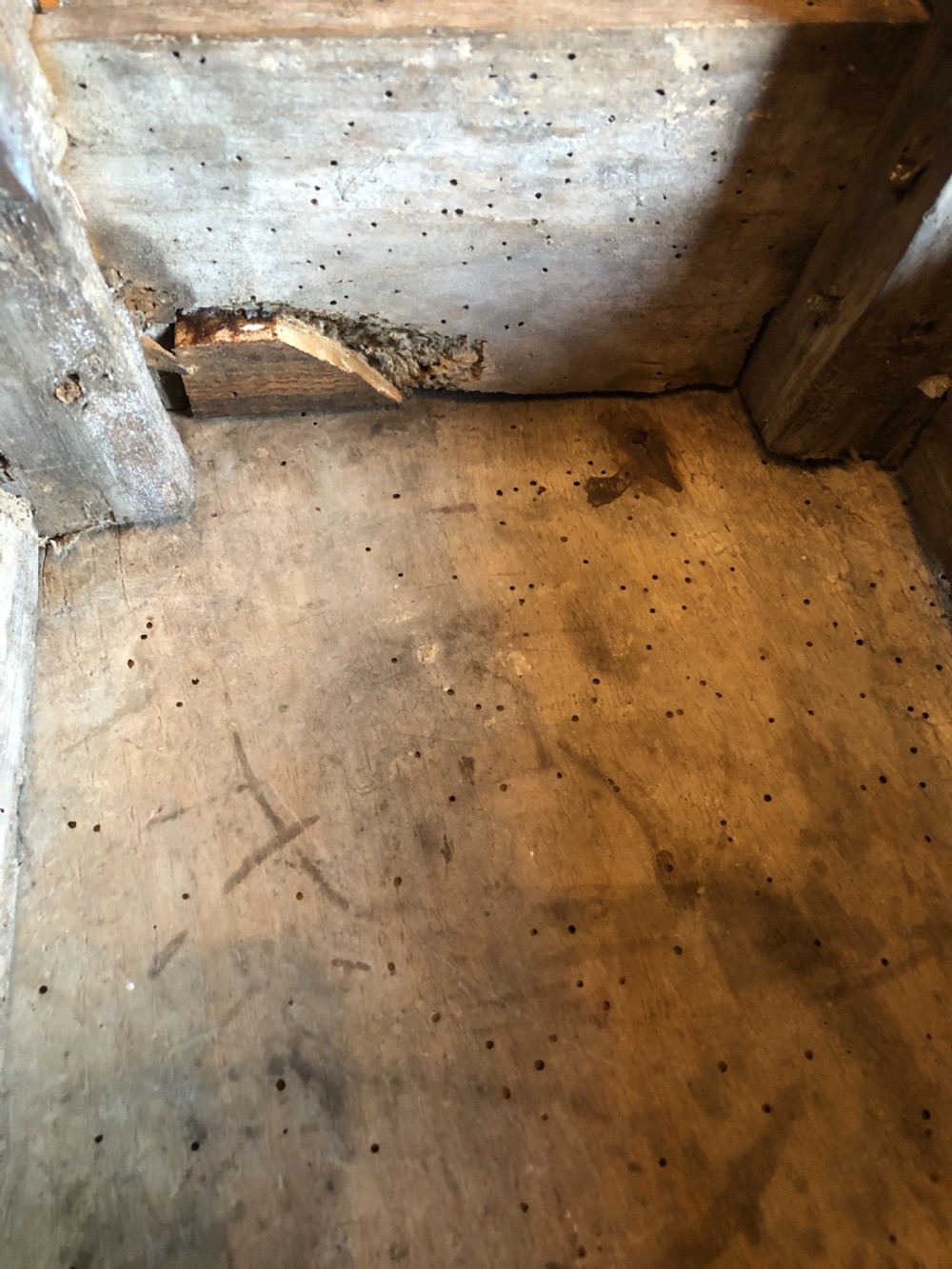 Early Oak Joint Stool  View XII