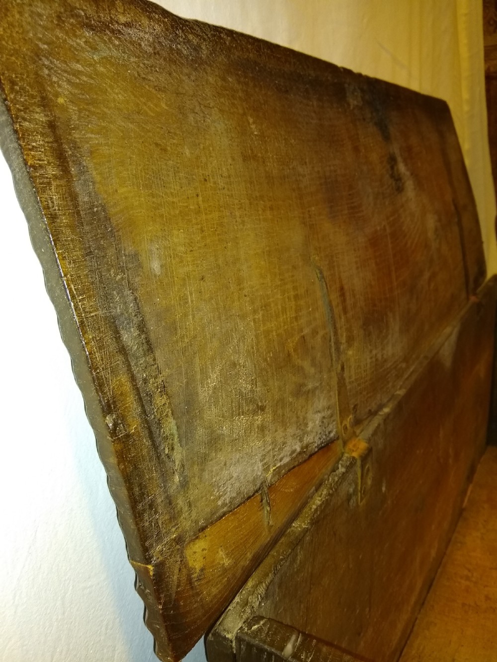 16th century oak plank coffer View VII