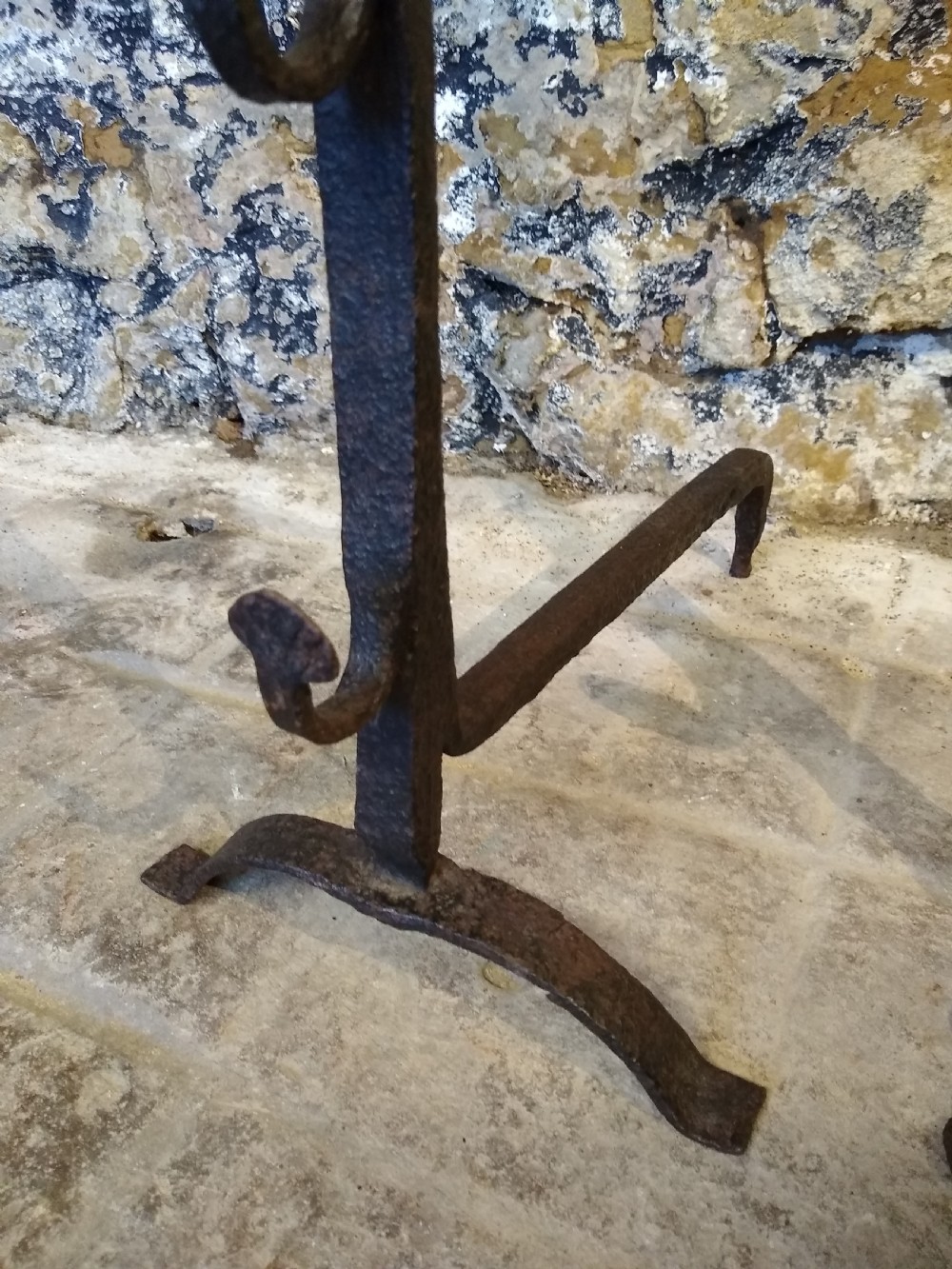 Pair of 17th c. French andirons or fire dogs View V
