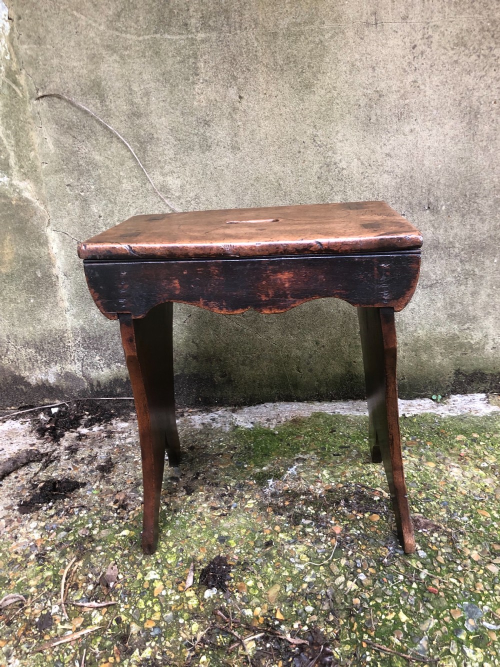 Antique Boarded Stool  View IV