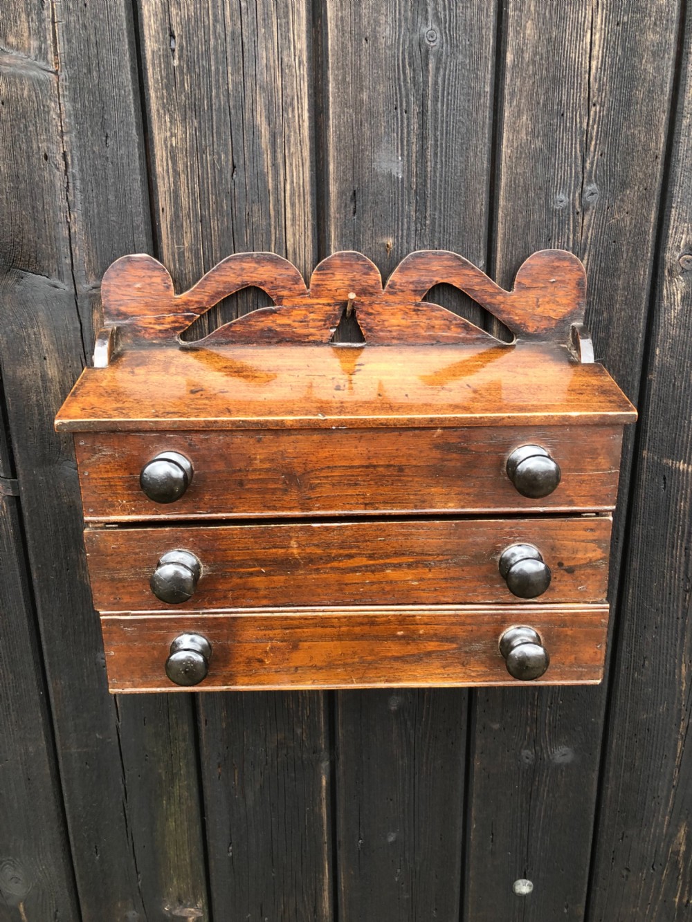 Antique Wall Candle Box View III