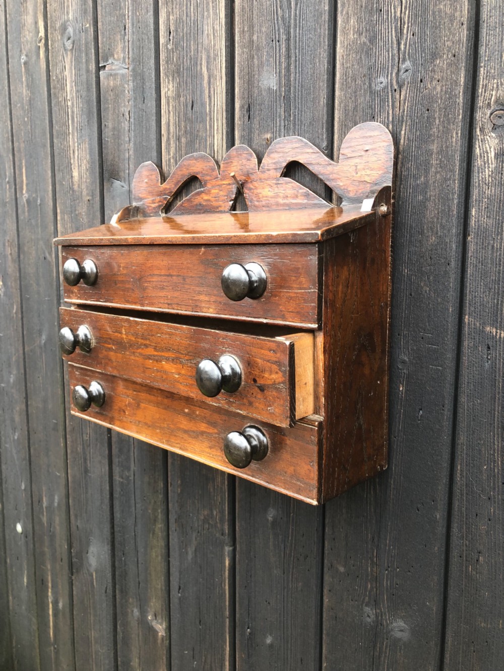 Antique Wall Candle Box View IV