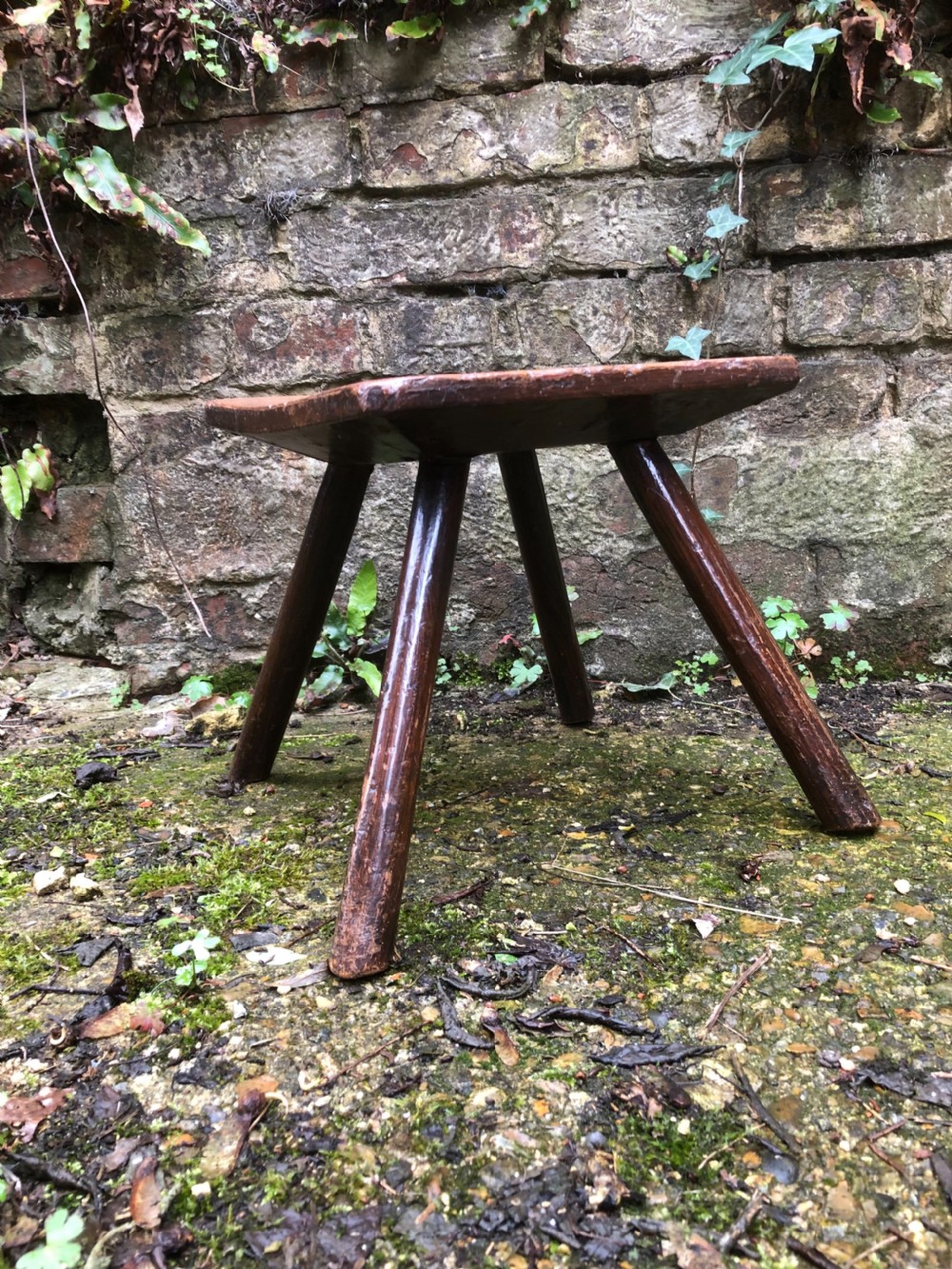 Primitive Oak Stool  View III