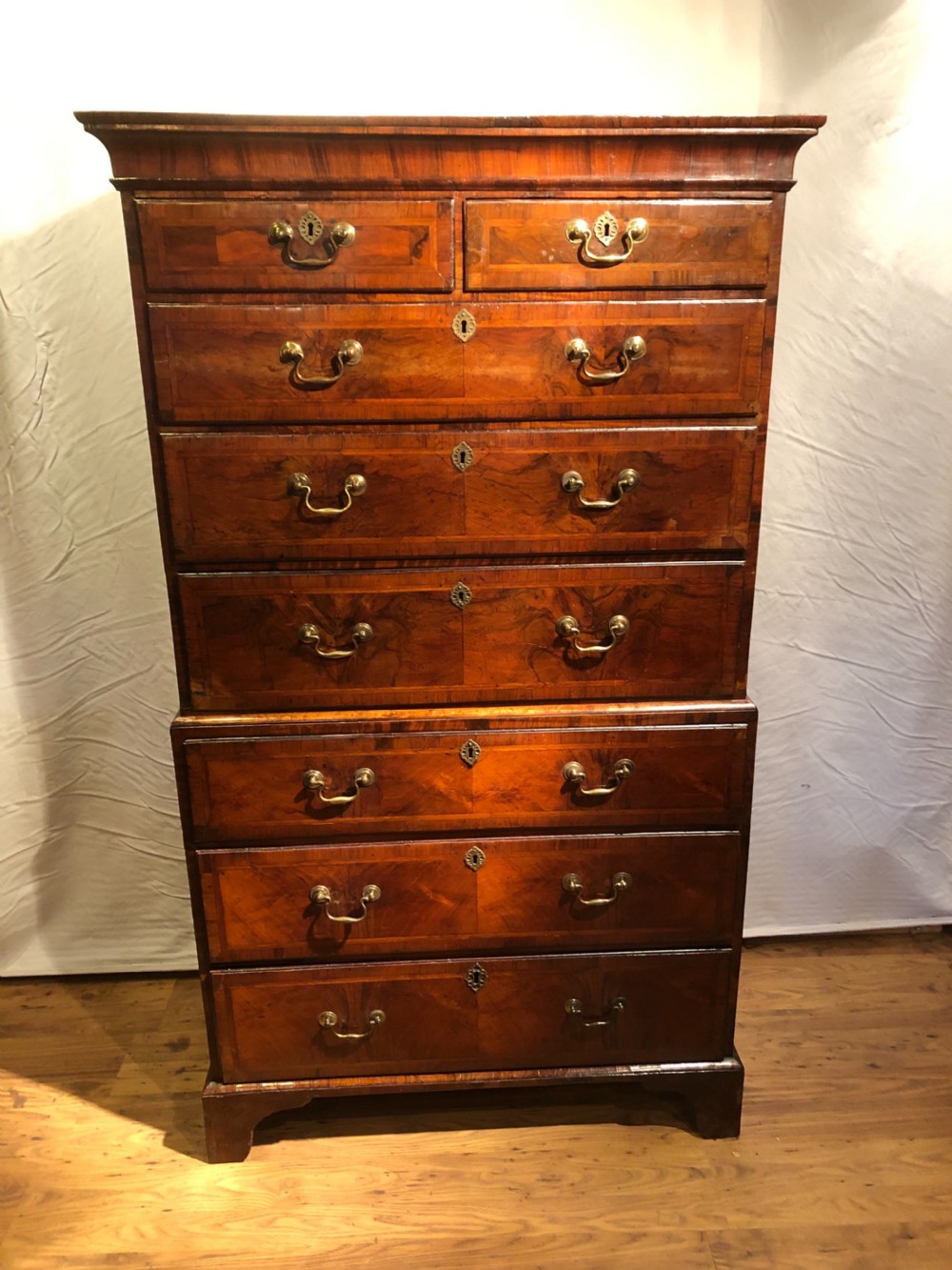 Antique Walnut Chest on Chest View II