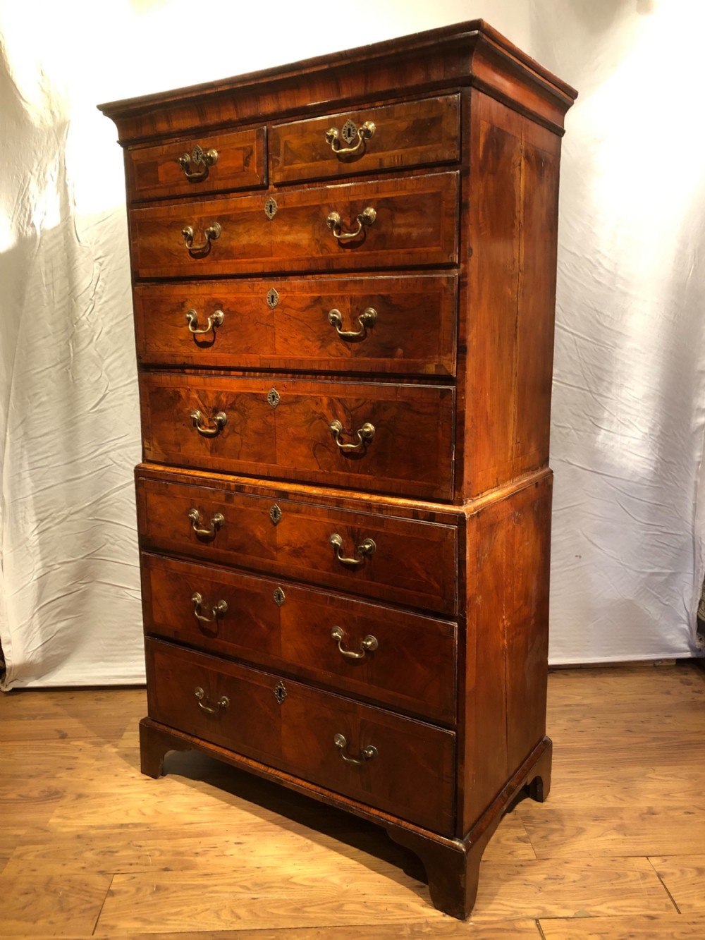Antique Walnut Chest on Chest View X