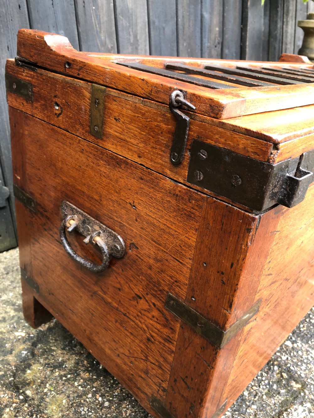 Antique Campaign Chest View V