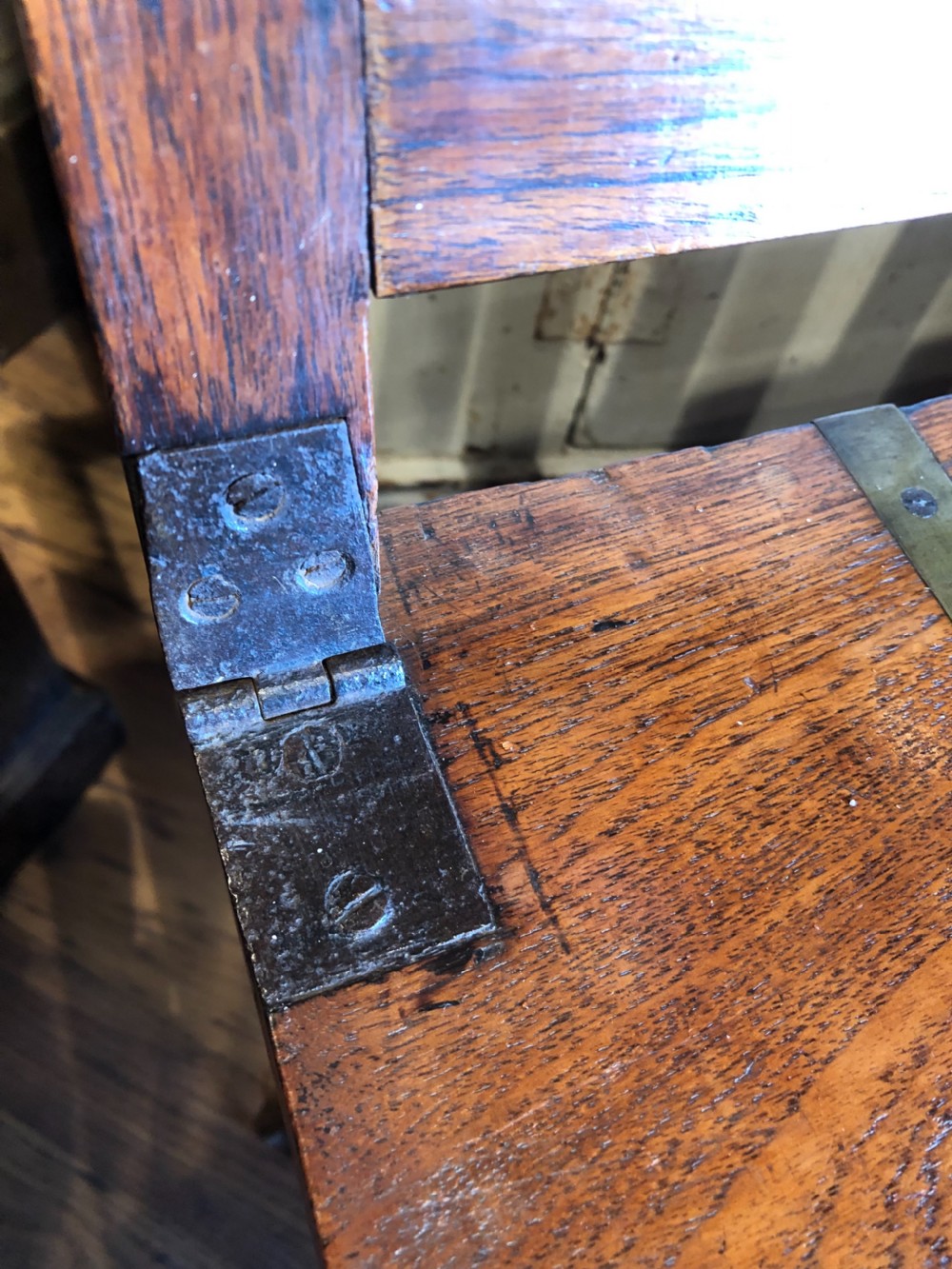 Antique Campaign Chest View VI