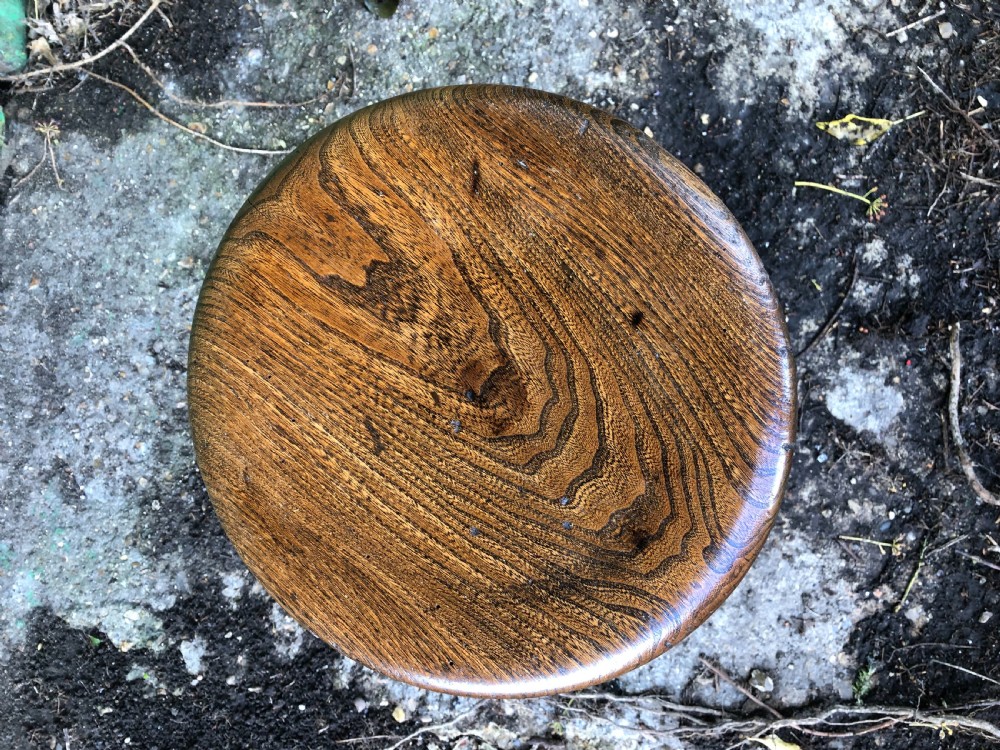 Antique Dish top Stool  View III