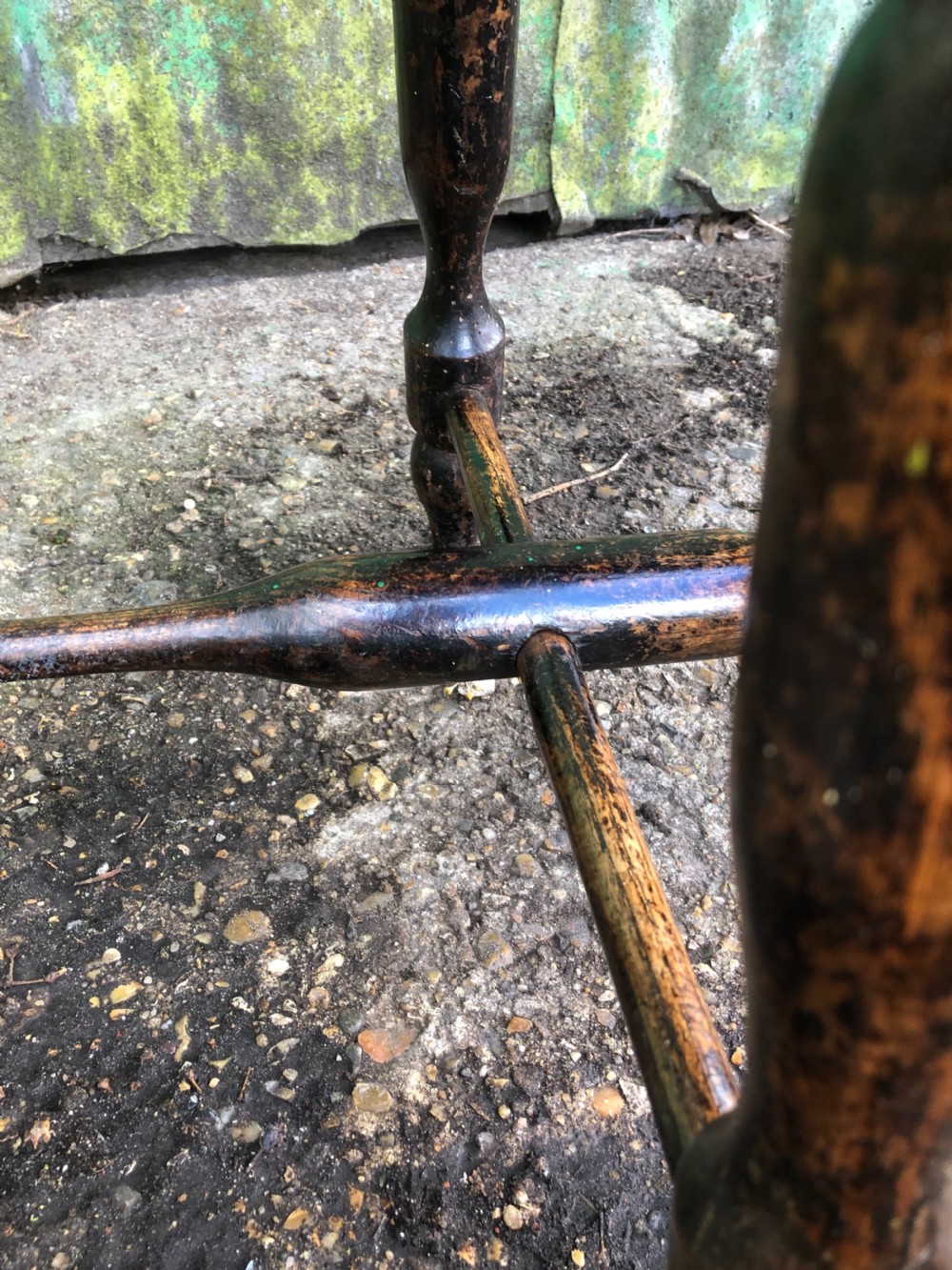 Antique Dish top Stool  View IV