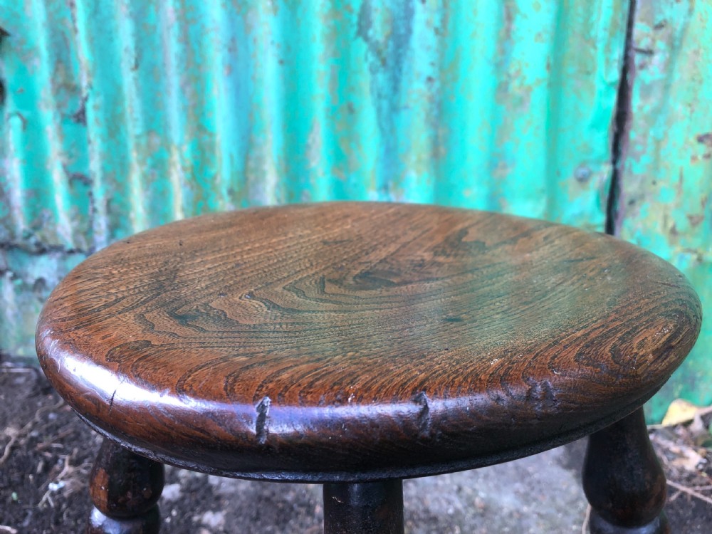Antique Dish top Stool  View VI