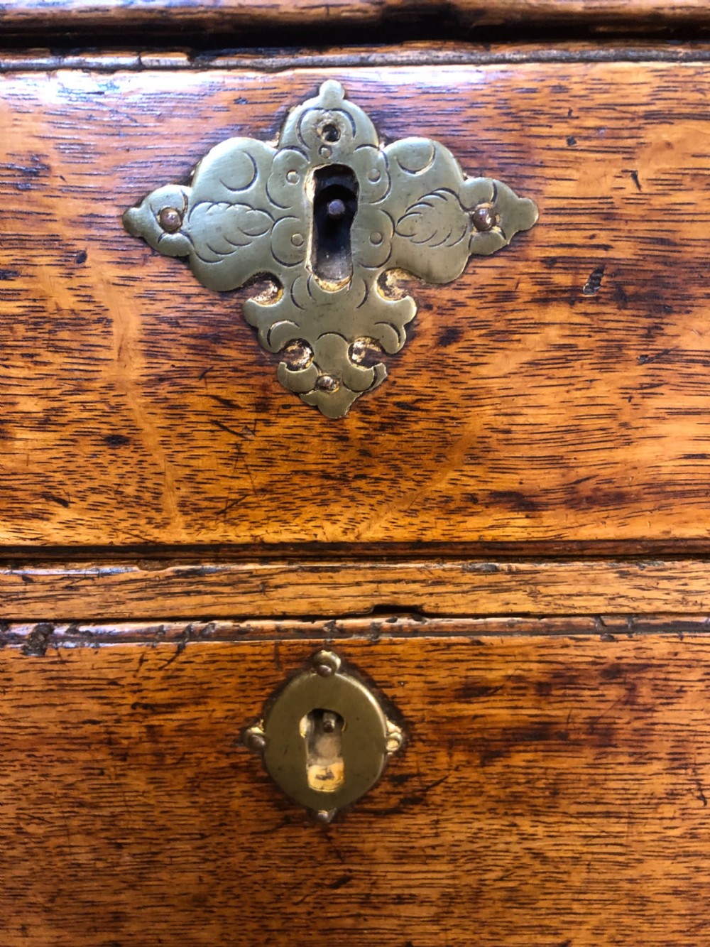 Small Early Oak Bureau View VII