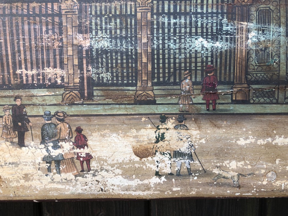 Antique Folk Art Naive Painting  View V
