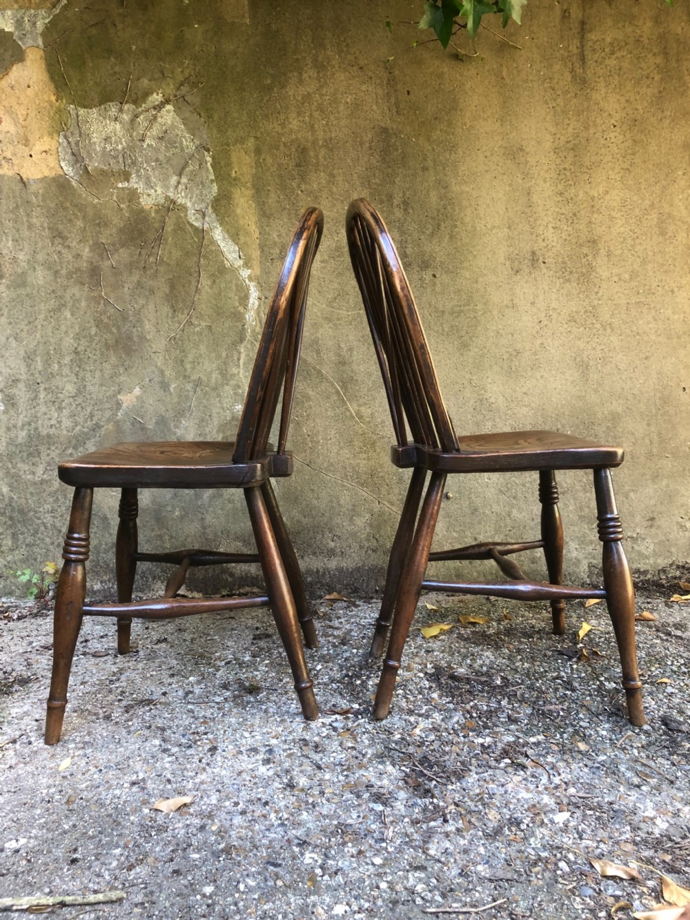 Pair of Antique Country Chairs View III