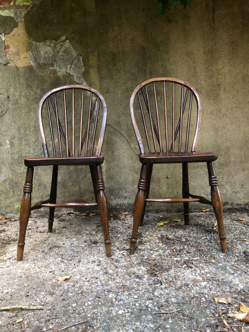 Pair of Antique Country Chairs View IV