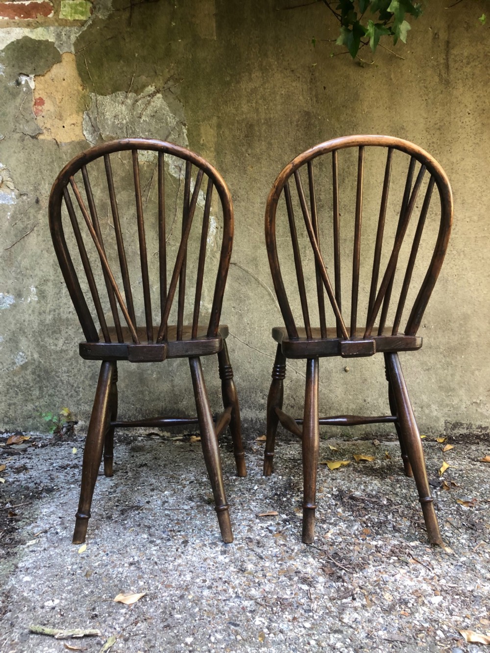 Pair of Antique Country Chairs View VII