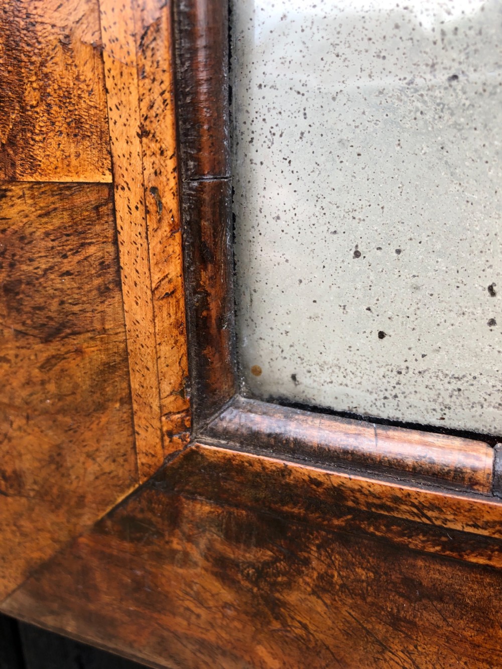 Antique Walnut Wall Mirror  View VI