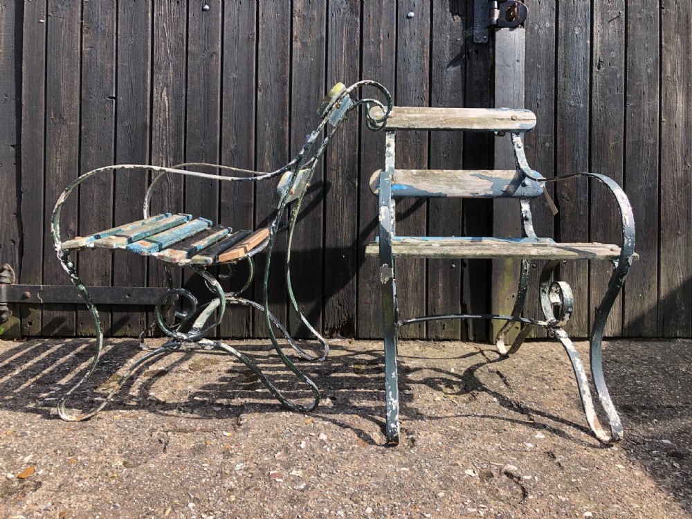 Pair of Antique Garden Chairs