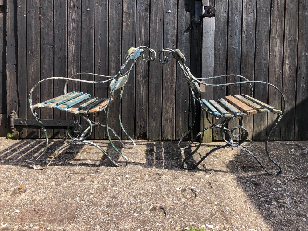 Pair of Antique Garden Chairs View IV