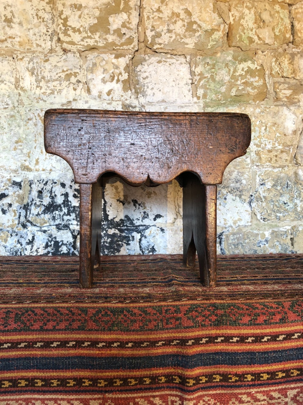 Antique Boarded Stool View III
