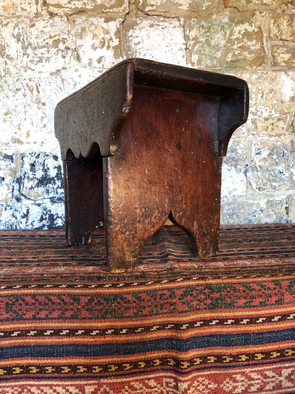 Antique Boarded Stool View V
